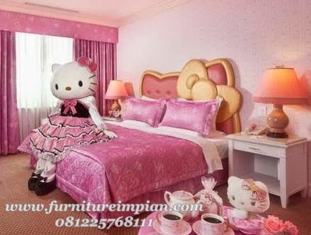 Foto Desain Kamar Tidur Hello Kitty Terbagus Dan Modern