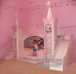 Impian tempat tidur anak perempuan princess